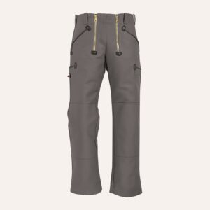 Zunfthose, Zwirn-Doppel-Pilot o. Schlag grau, Doppelknie, 100%BW, 520g
