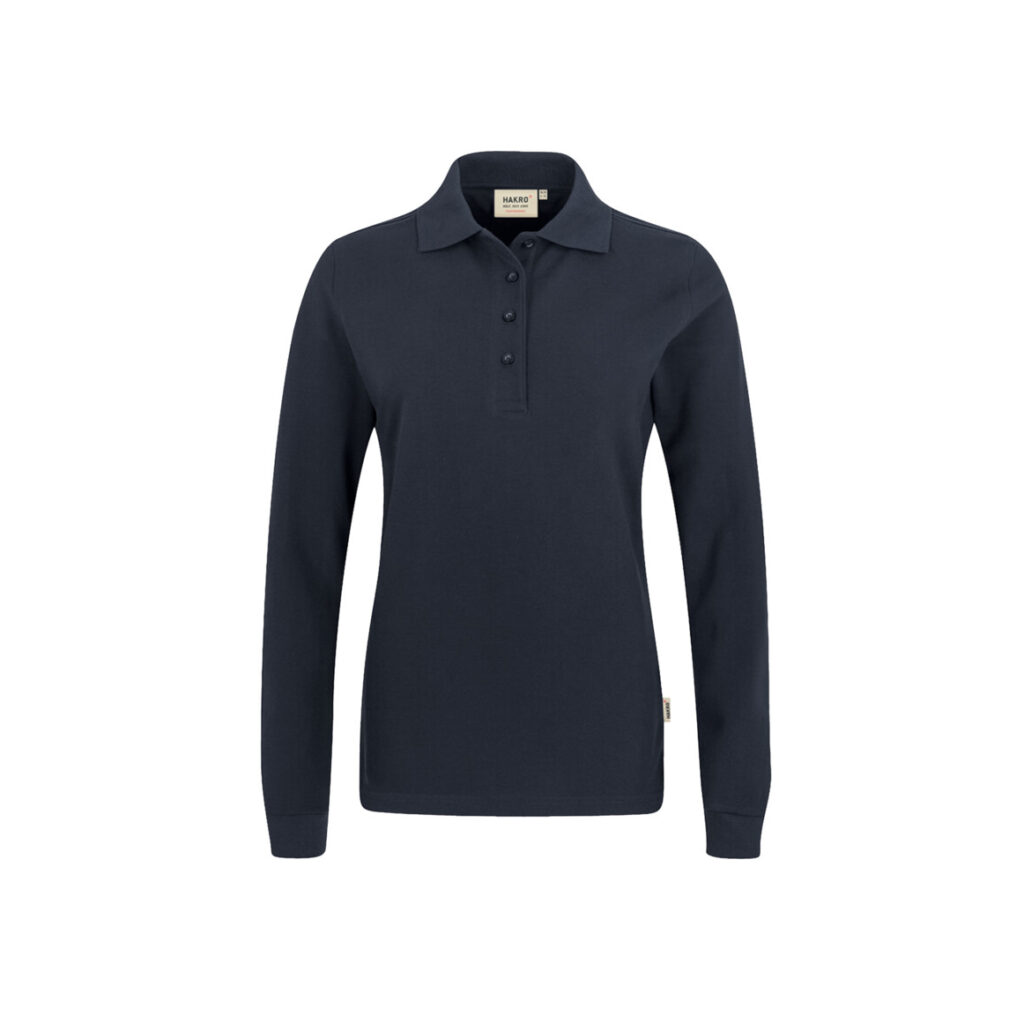Women-Longsleeve-Poloshirt Performance, TINTE (50% BW/50% Polyester, 220 g/m²)
