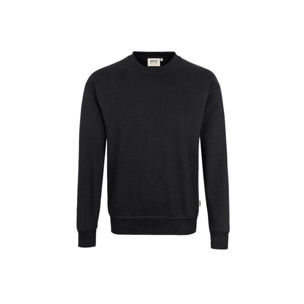 Sweatshirt Performance, SCHWARZ (50% BW/50% Polyester, 300 g/m²)